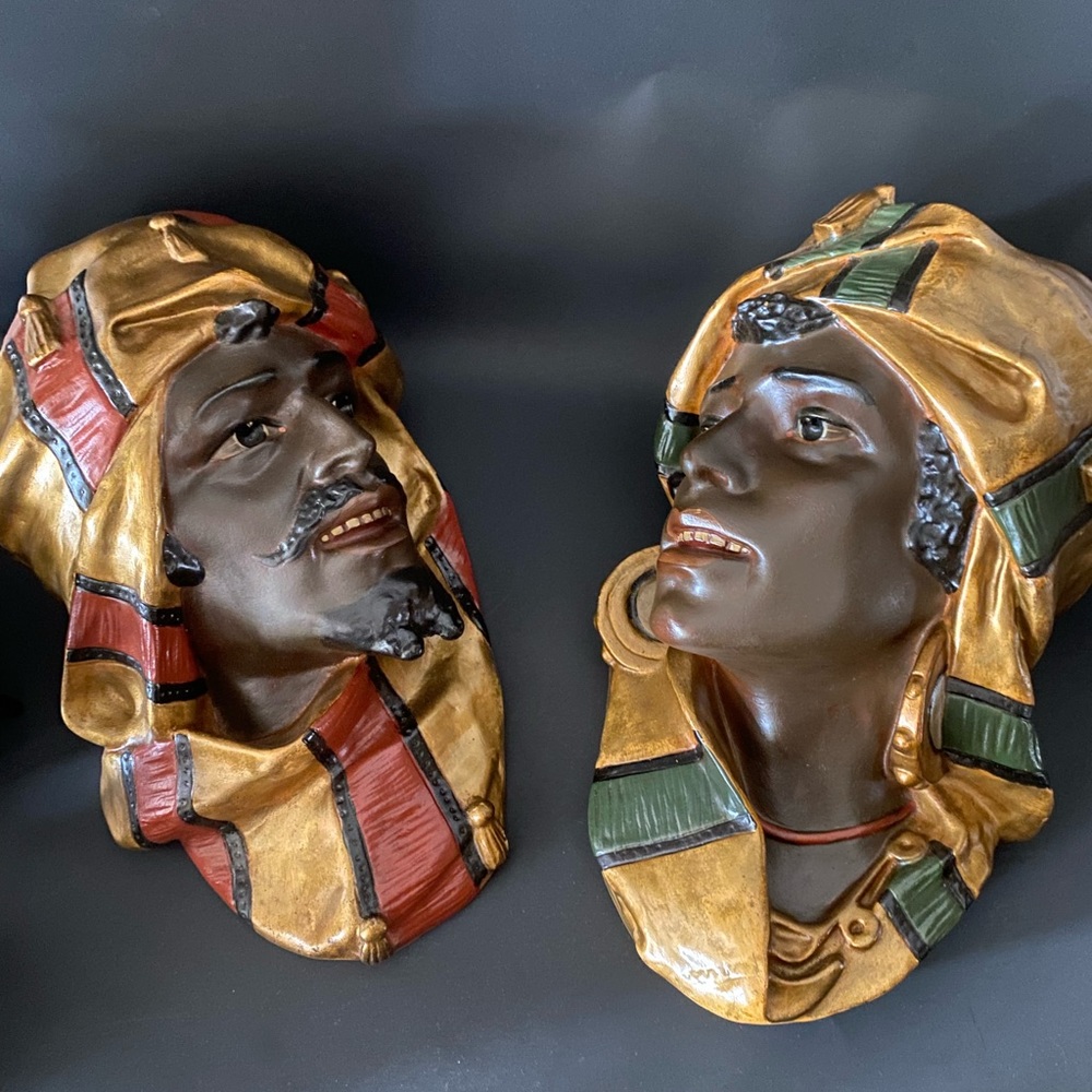 Early 19th century Boho Arabian Nights Busts